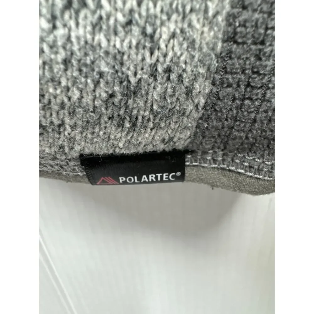 J. Crew Nordic Gray Sweatshirt Pullover Mock Neck Zip Closure Pockets Mens Small